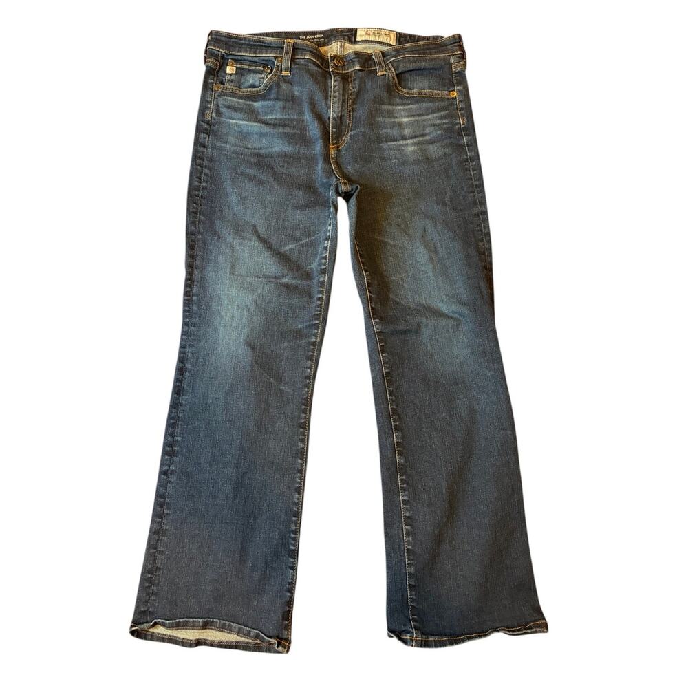 AG Adriano Goldschmied Women’s The Jodi Crop Jeans 32 High Rise Slim Flare Crop
